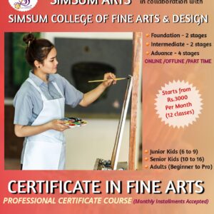 CERTIFICATE IN FINE ARTS (Adults)