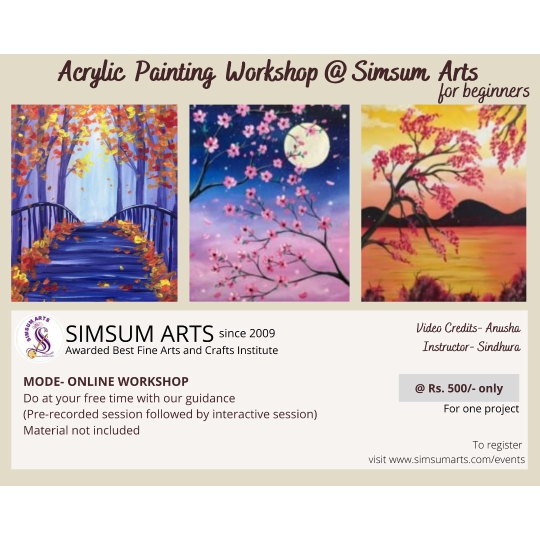 ACRYLICS PAINTING ONLINE SIMSUM ARTS