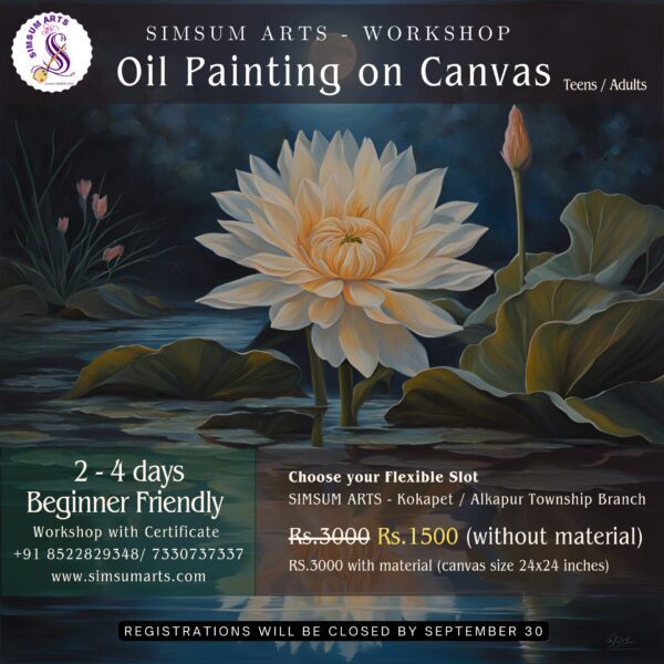 OIL PAINTING ON LARGE CANVAS- OC1 (24x24 inches)