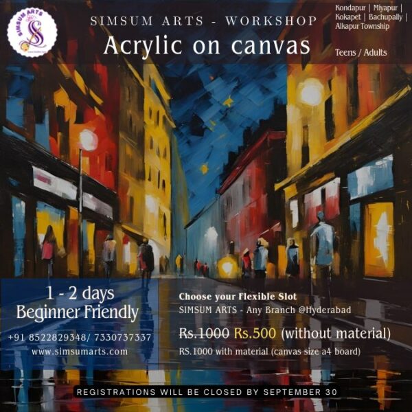 Acrylic on Canvas Painting Workshop AOC2