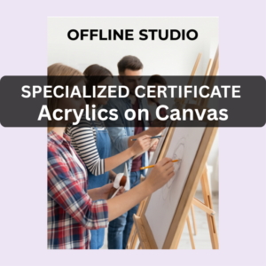 Acrylic Painting on Canvas Certificate - Offline
